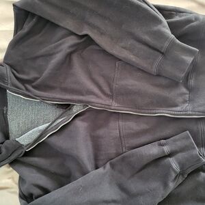 Brandy Melville Black Zip-Up Hoodie